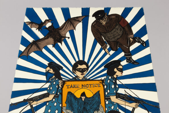 Marcel Dzama - La Revolución va a Ser Femenina (Blue)